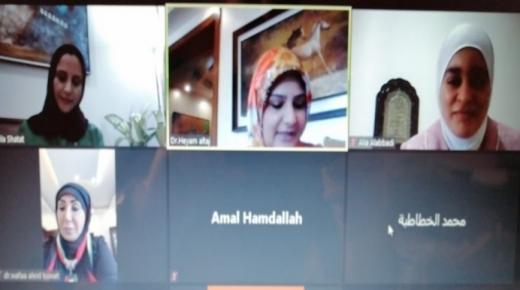 مناقشة رسالة الماجستير العشرون عن بعد في “عمان العربية”