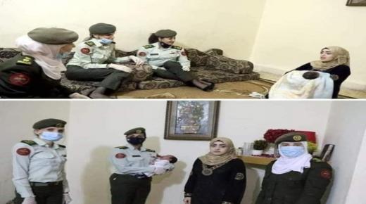 الجيش العربي ينقذ سيدة سورية على وشك الولادة اثناء الحظر .. والاب يسمي الطفل ” اردن “
