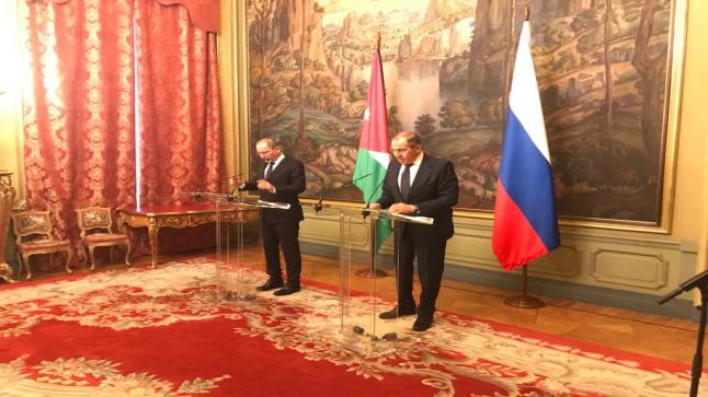 الصفدي يجري مباحثات مع لافروف ويعقدان مؤتمرا صحافيا مشتركا