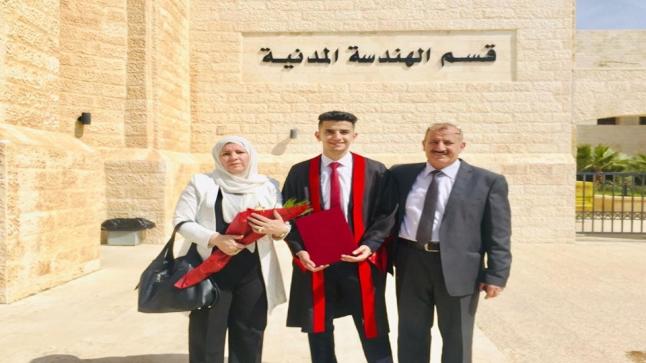 المهندس أوس عثمان محادين … مبروك التخرج من الجامعة الهاشمية