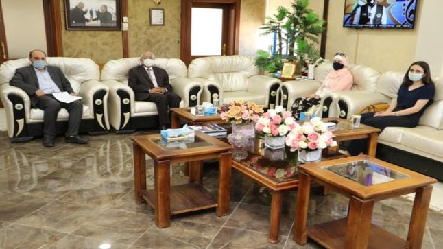 زيارة مكتب إيراسموس الوطني لجامعة الزرقاء