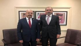السفير العذاري يلتقي معالي وزير الخارجية الأردني لبحث العلاقات الثنائية