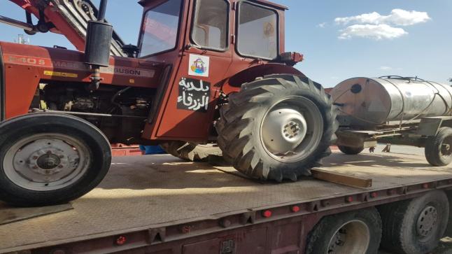 بلدية الزرقاء تقديم الدعم والمساندة الى بلديات محافظة اربد لتعقيم المدينة