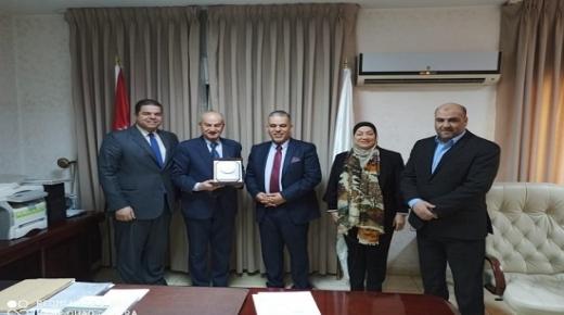 وفد من جامعة إربد الأهلية يزور هيئة اعتماد مؤسسات التعليم العالي