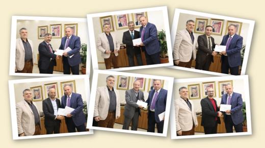 رئيس “عمان العربية” يكرم نخبة من أعضاء هيئة التدريس