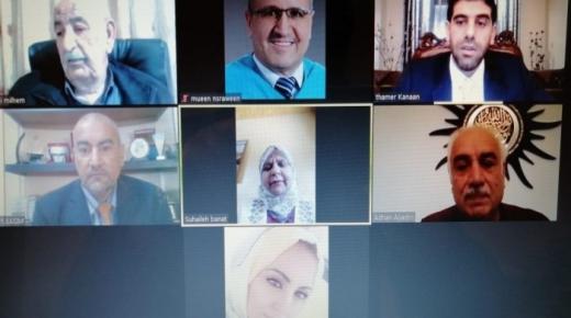 مناقشة رسالة الماجستير رقم (26) عن بعد في “عمان العربية”