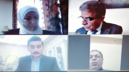 مناقشة رسالة الماجستير الثانية عشر عن بعد في “عمان العربية”