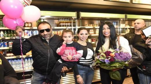 الصحافة اللبنانية تستقبل ساندرين الراسي وصاحب شركة برايت ستار المنتج وليد حكيم في مطار بيروت