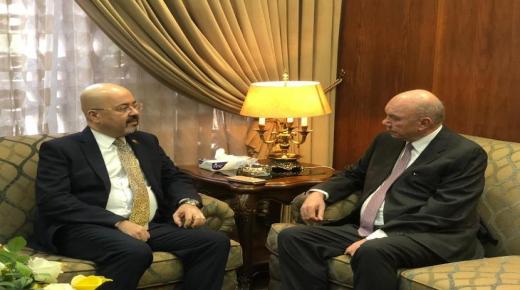 السفير العذاري ورئيس مجلس الأعيان الأردني يؤكدان على مزيد من التعاون والشراكة بين البلدين