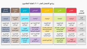 وزارة التربية تعلن برنامج امتحان التوجيهي لعام 2020 لجميع الفروع .. تفاصيل