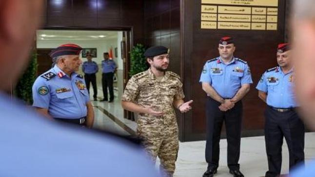 ولي العهد يزور مديرية الامن العام