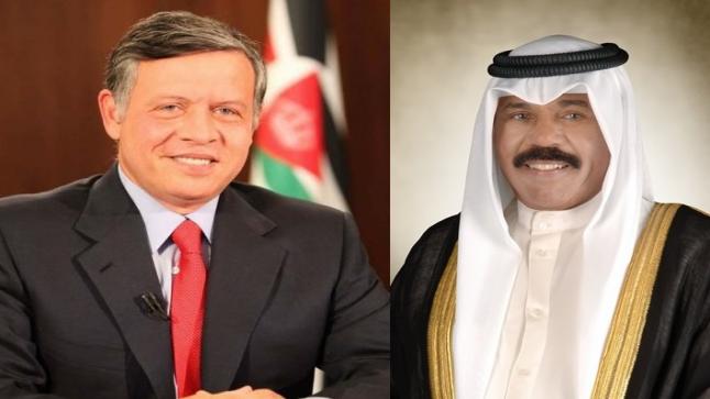 أمير الكويت يهنئ ملك الأردن بالذكرى الـ22 لجلوسه على العرش